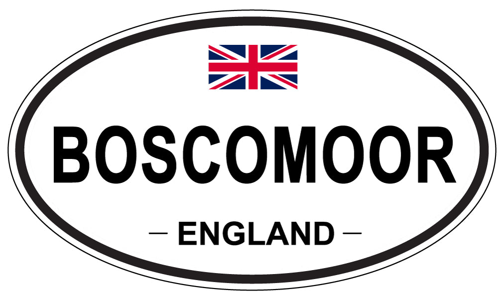 BOSCOMOOR, ENGLAND - Oval Sticker