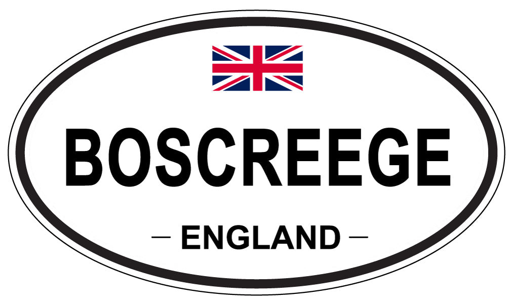 BOSCREEGE, ENGLAND - Oval Sticker