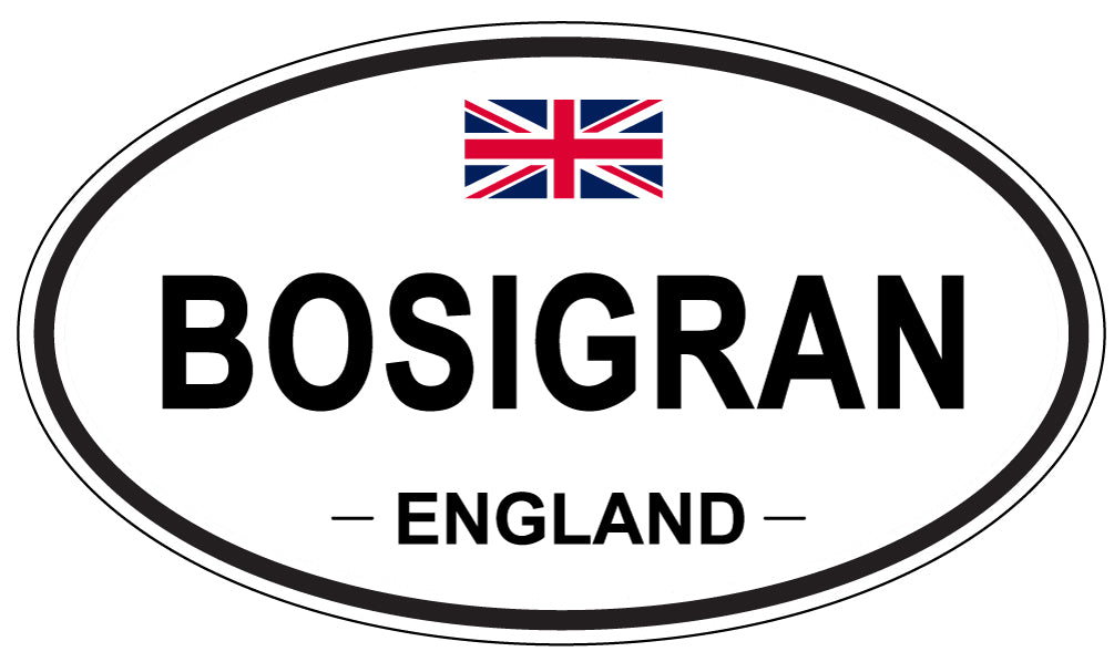 BOSIGRAN, ENGLAND - Oval Sticker