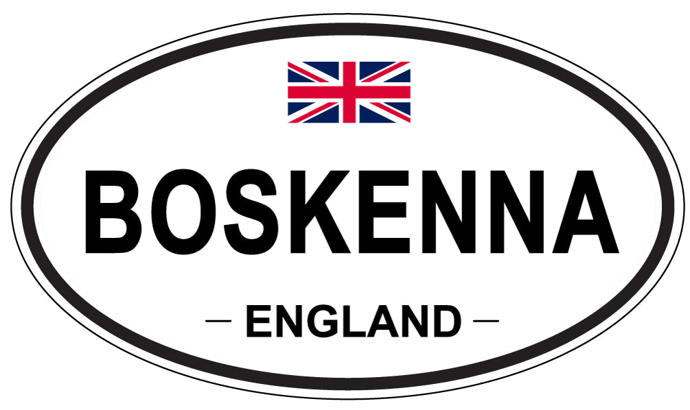BOSKENNA, ENGLAND - Oval Sticker