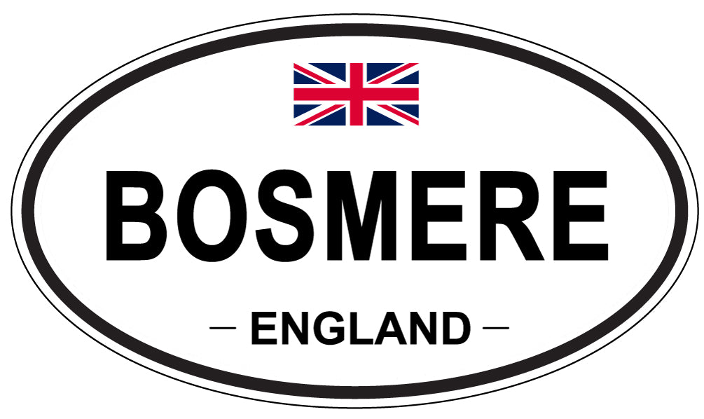 BOSMERE, ENGLAND - Oval Sticker