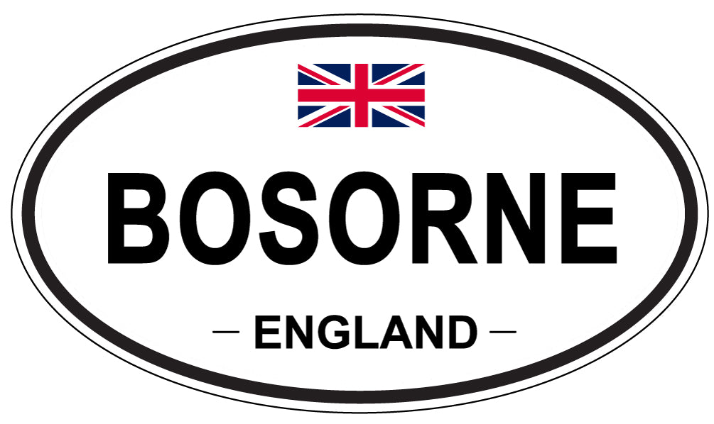 BOSORNE, England - Oval Magnet