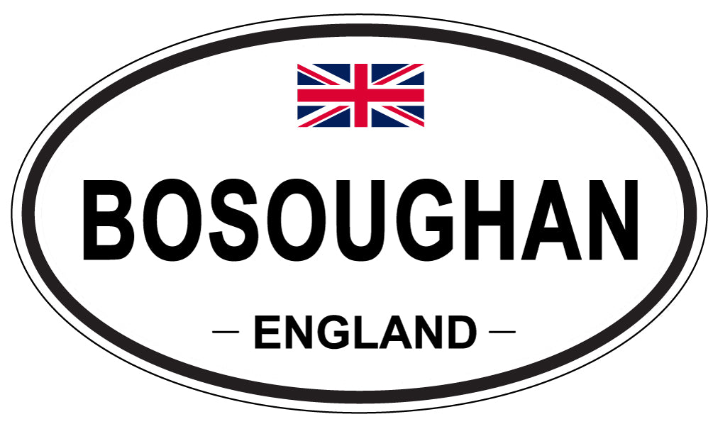 BOSOUGHAN, ENGLAND - Oval Sticker