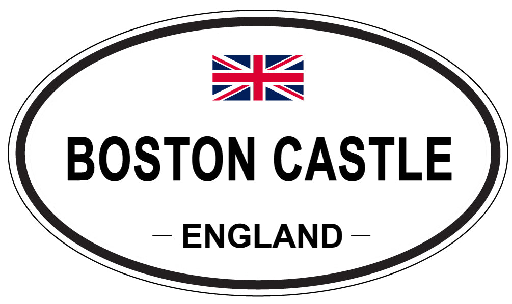 BOSTON CASTLE, England - Oval Magnet