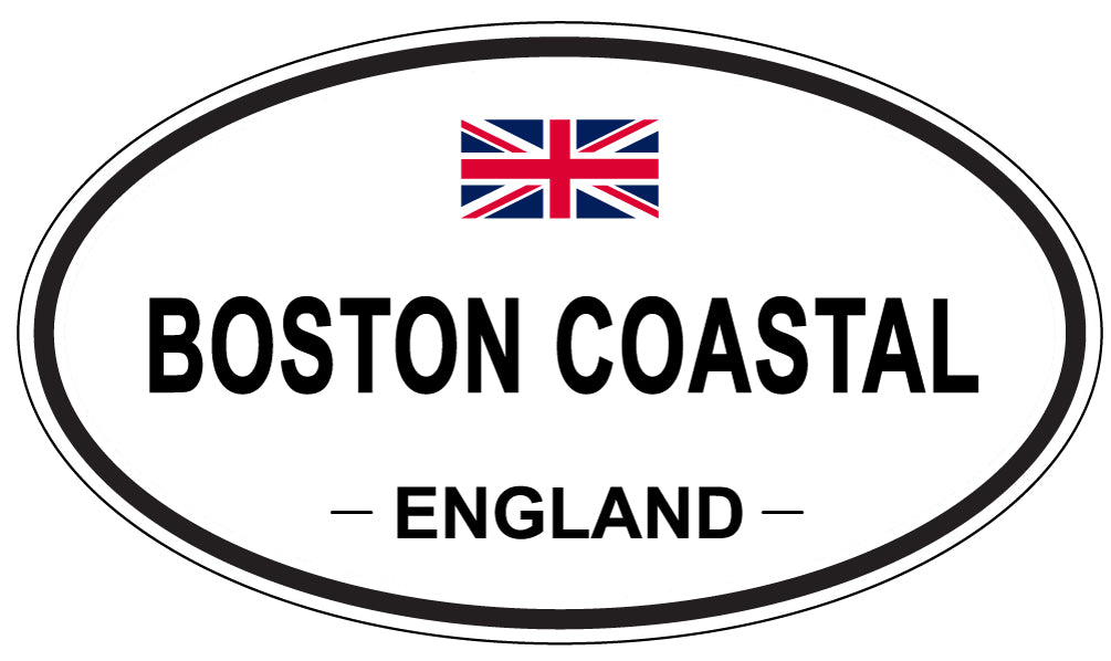 BOSTON COASTAL, England - Oval Magnet