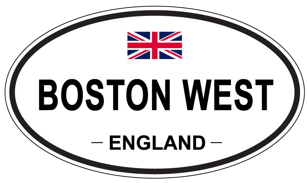 BOSTON WEST, England - Oval Magnet