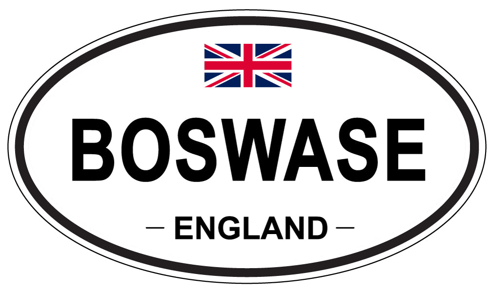 BOSWASE, ENGLAND - Oval Sticker