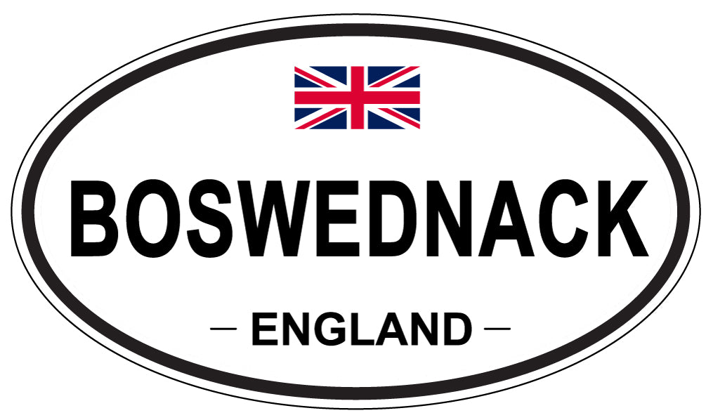 BOSWEDNACK, ENGLAND - Oval Sticker