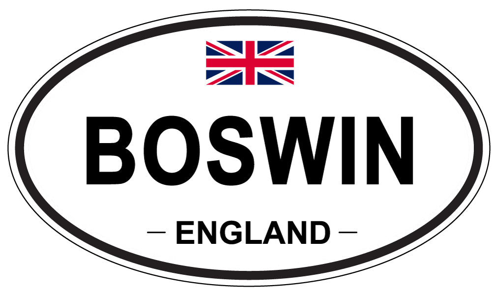 BOSWIN, England - Oval Magnet