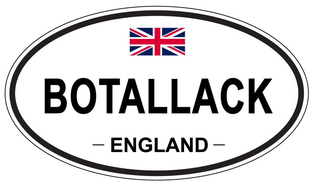 BOTALLACK, ENGLAND - Oval Sticker