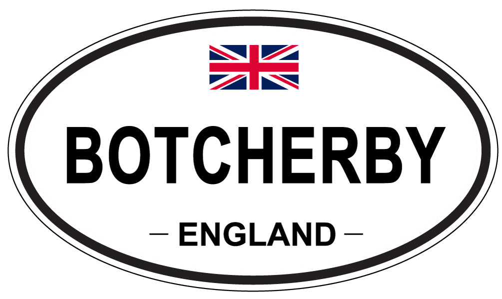 BOTCHERBY, ENGLAND - Oval Sticker