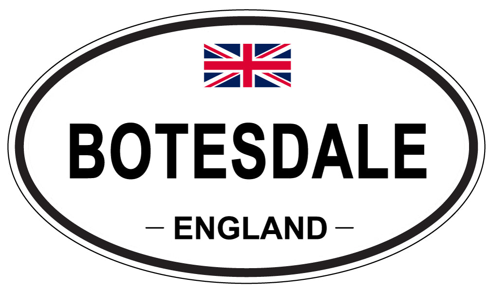 BOTESDALE, ENGLAND - Oval Sticker