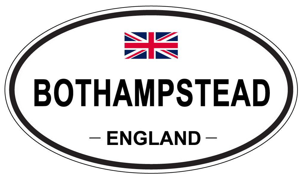 BOTHAMPSTEAD, ENGLAND - Oval Sticker