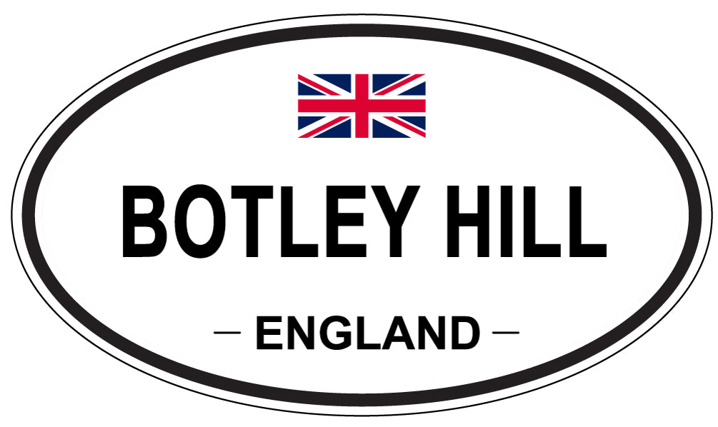 BOTLEY HILL, ENGLAND - Oval Sticker