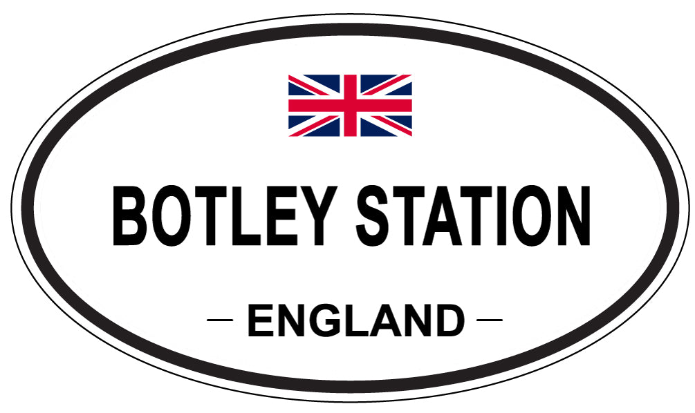 BOTLEY STATION, England - Oval Magnet