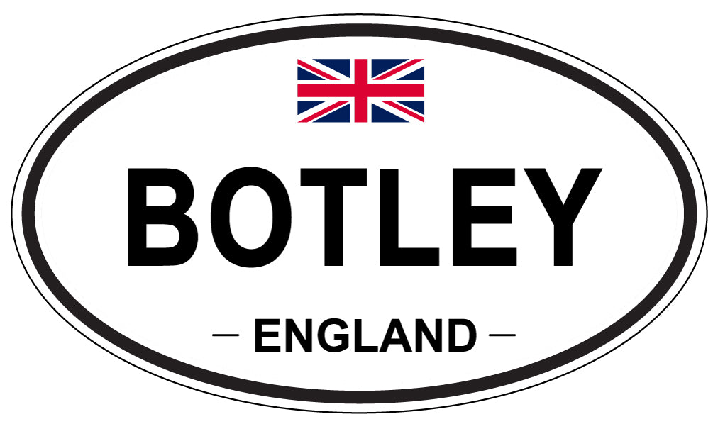 BOTLEY, ENGLAND - Oval Sticker
