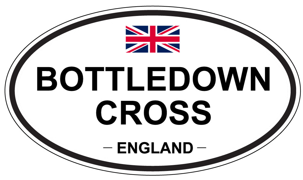 BOTTLEDOWN CROSS, ENGLAND - Oval Sticker