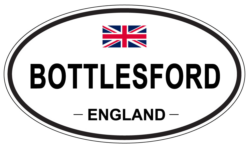 BOTTLESFORD, ENGLAND - Oval Sticker