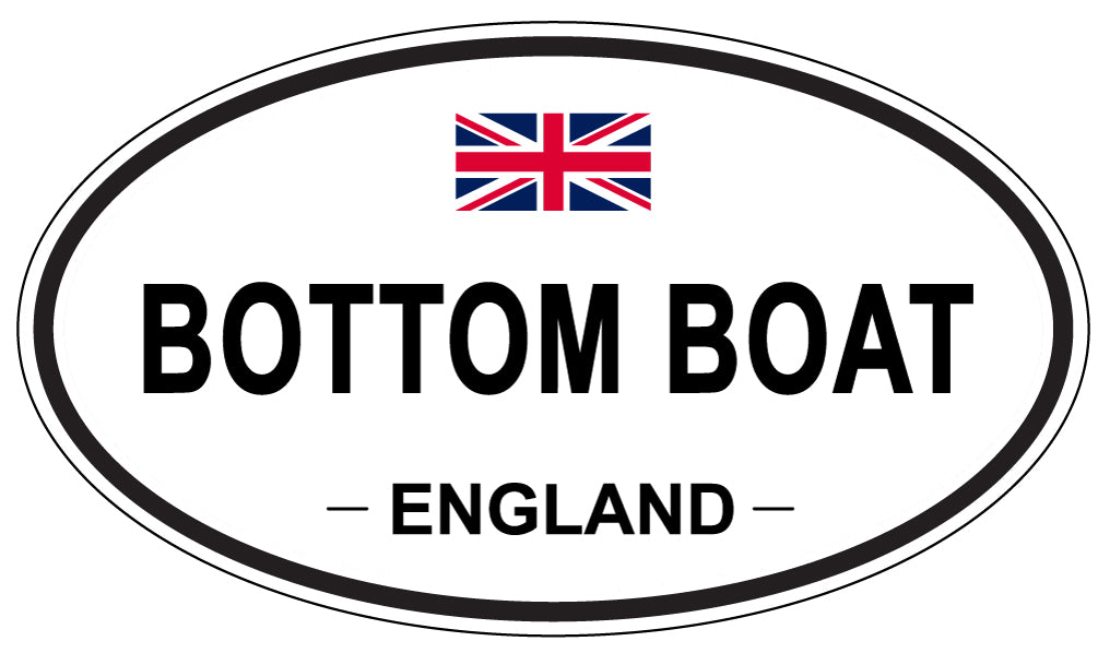 BOTTOM BOAT, England - Oval Magnet
