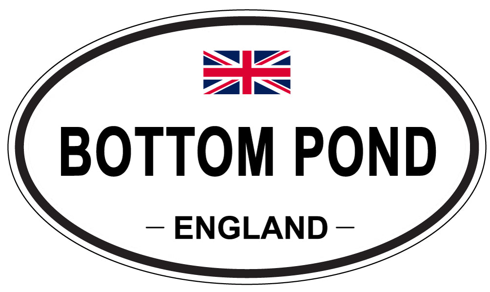 BOTTOM POND, ENGLAND - Oval Sticker