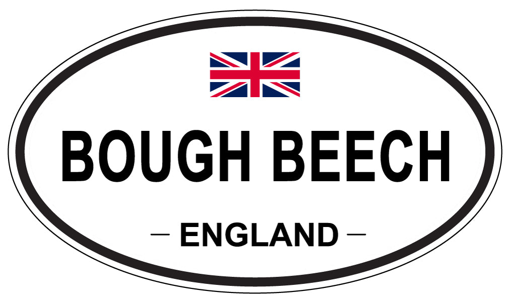 BOUGH BEECH, ENGLAND - Oval Sticker