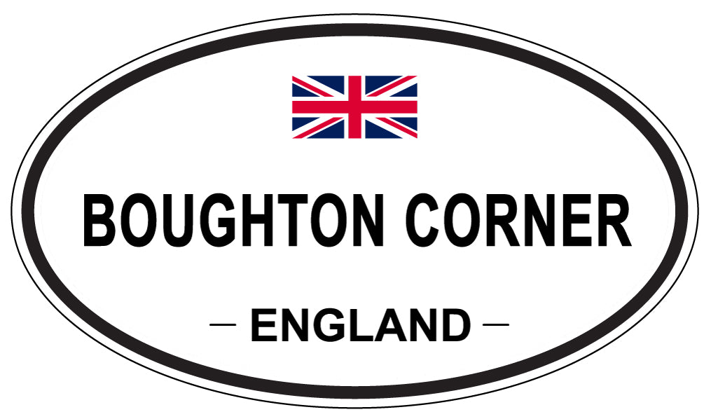 BOUGHTON CORNER, England - Oval Magnet