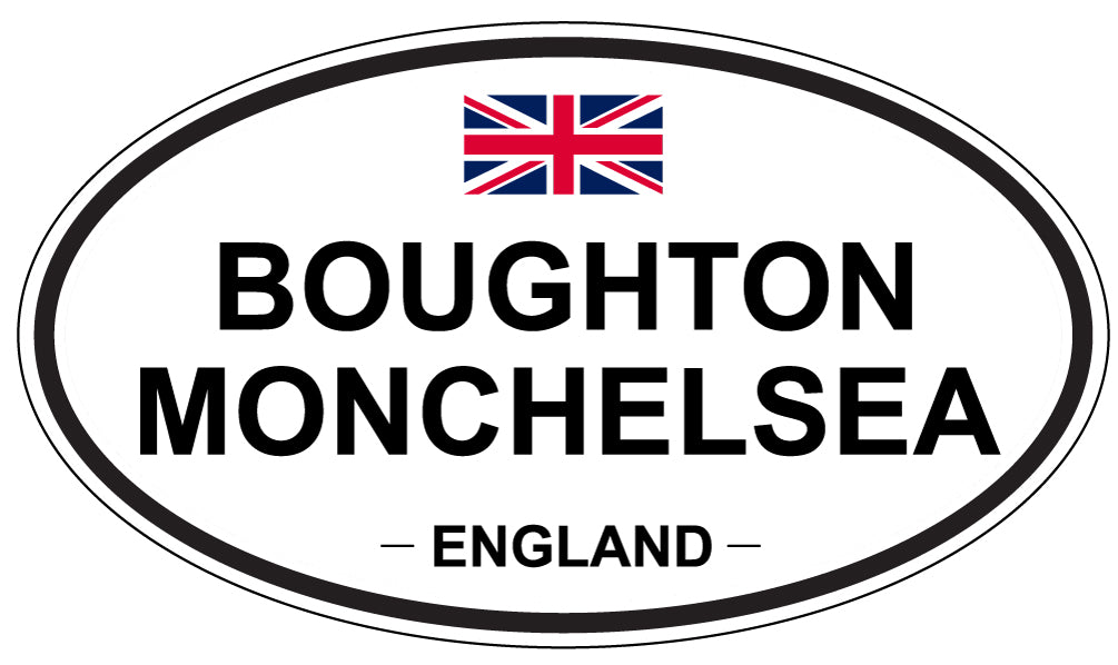 BOUGHTON MONCHELSEA, ENGLAND - Oval Sticker