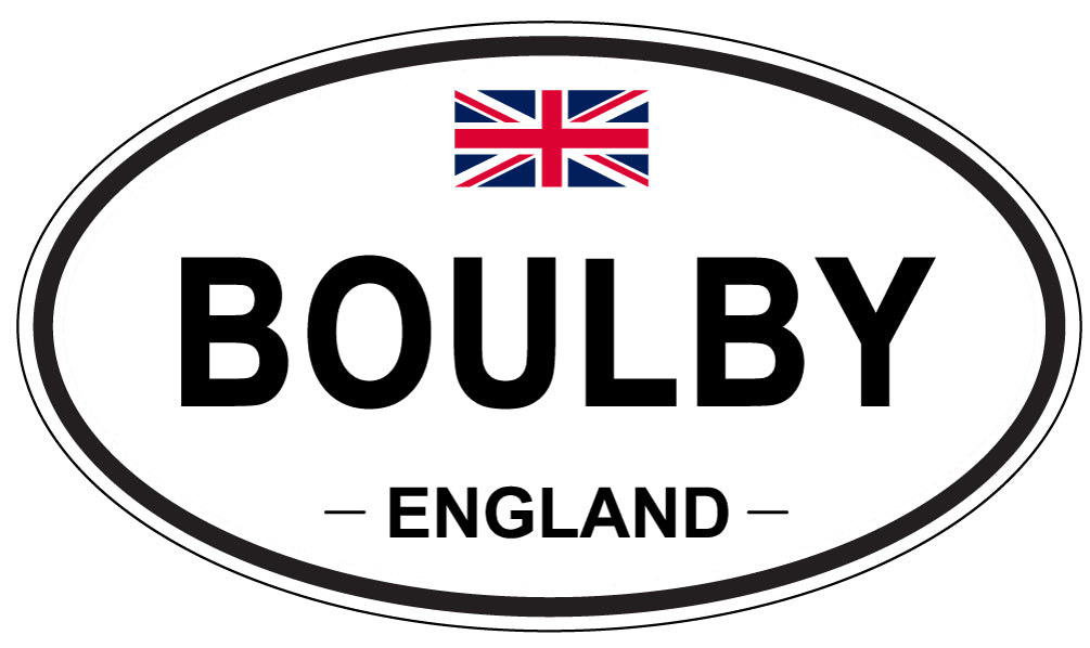BOULBY, ENGLAND - Oval Sticker