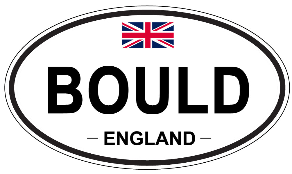 BOULD, ENGLAND - Oval Sticker