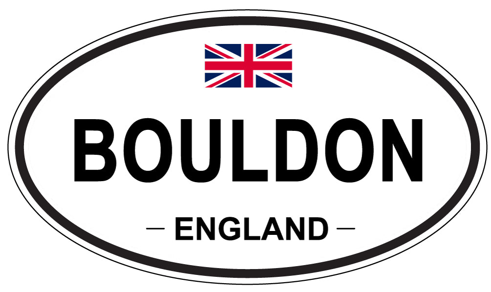 BOULDON, ENGLAND - Oval Sticker