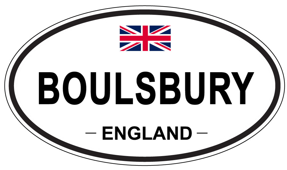 BOULSBURY, ENGLAND - Oval Sticker