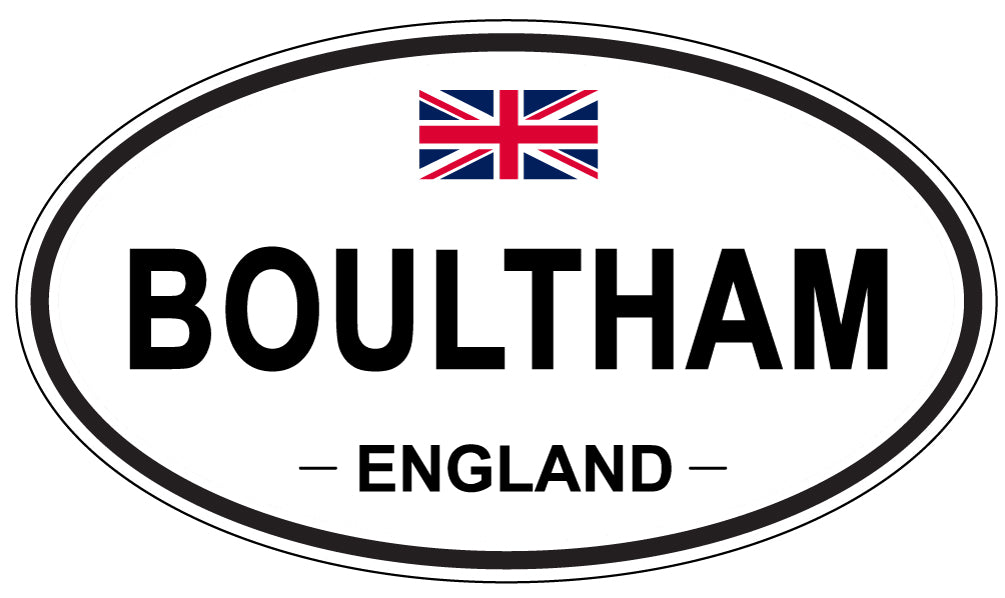 BOULTHAM, ENGLAND - Oval Sticker
