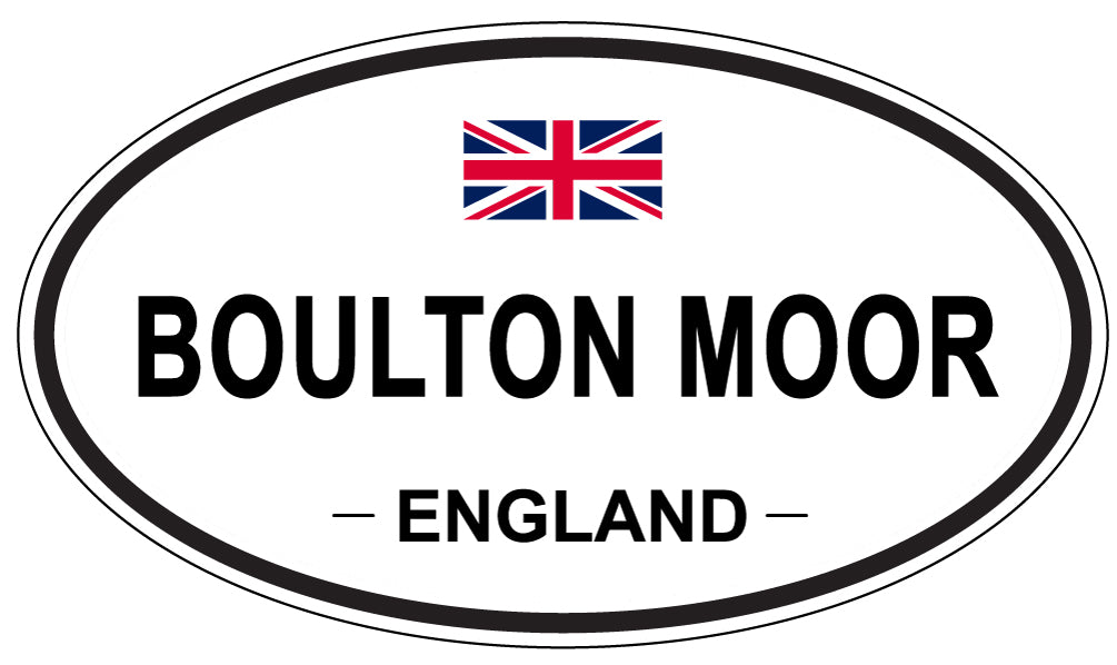 BOULTON MOOR, ENGLAND - Oval Sticker