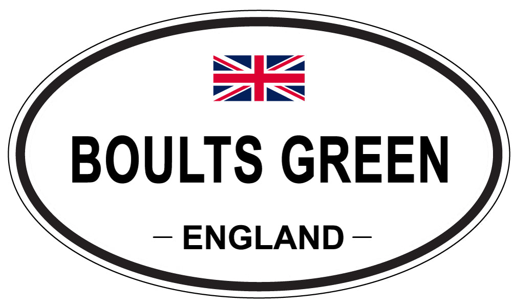 BOULTS GREEN, ENGLAND - Oval Sticker