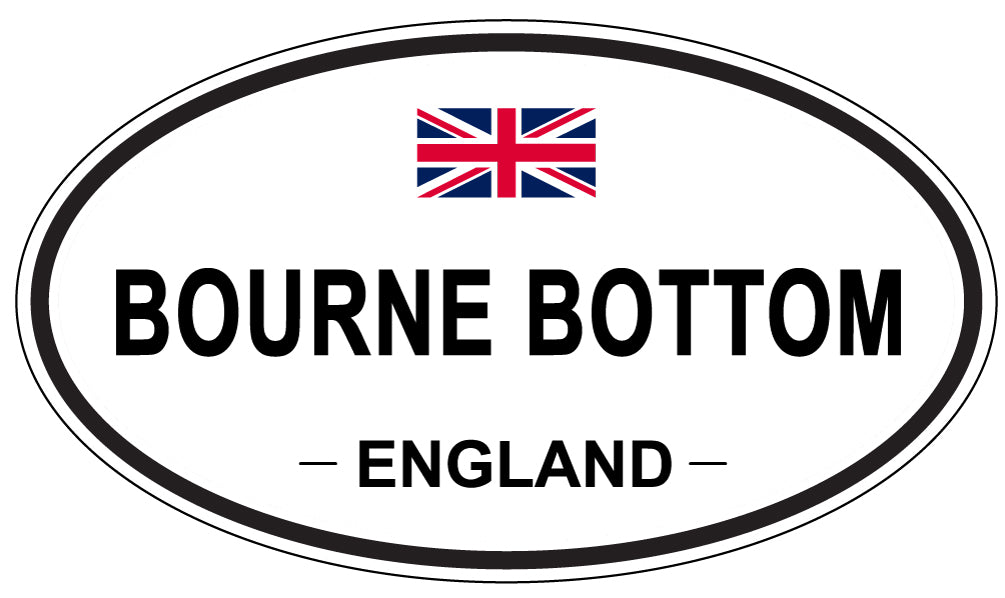 BOURNE BOTTOM, ENGLAND - Oval Sticker