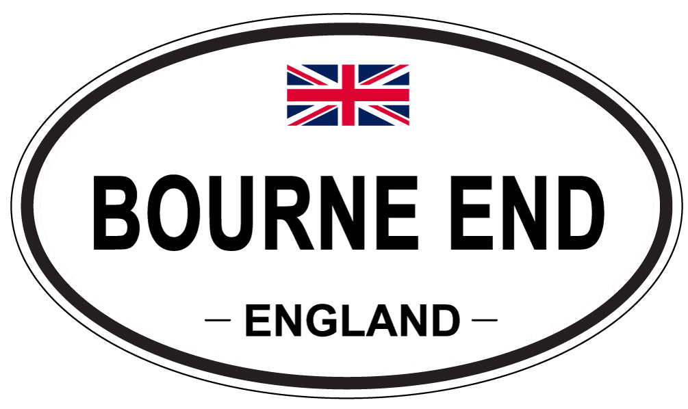BOURNE END, ENGLAND - Oval Sticker
