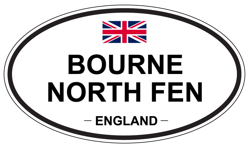 BOURNE NORTH FEN, England - Oval Magnet