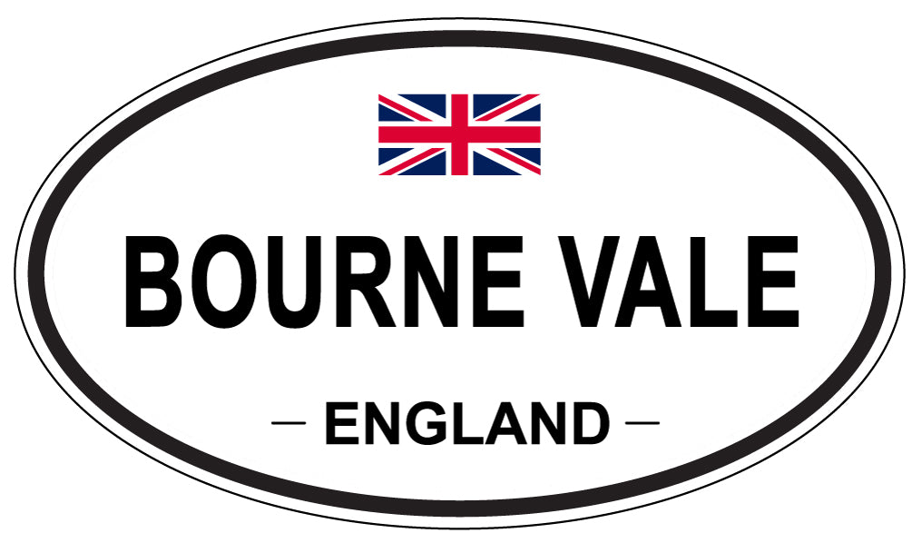 BOURNE VALE, ENGLAND - Oval Sticker