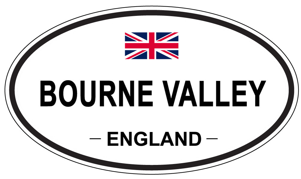 BOURNE VALLEY, ENGLAND - Oval Sticker