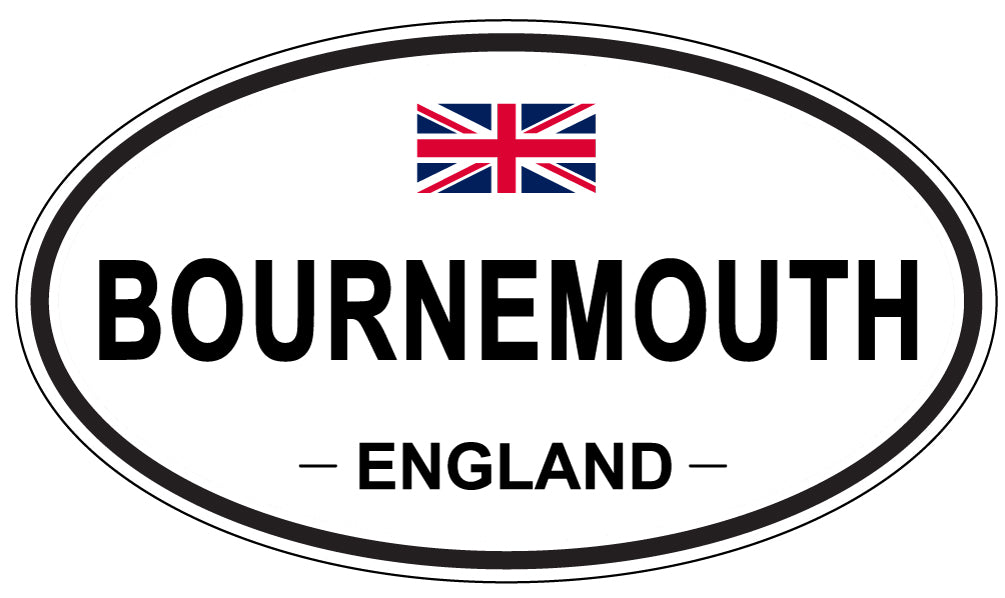 BOURNEMOUTH, ENGLAND - Oval Sticker