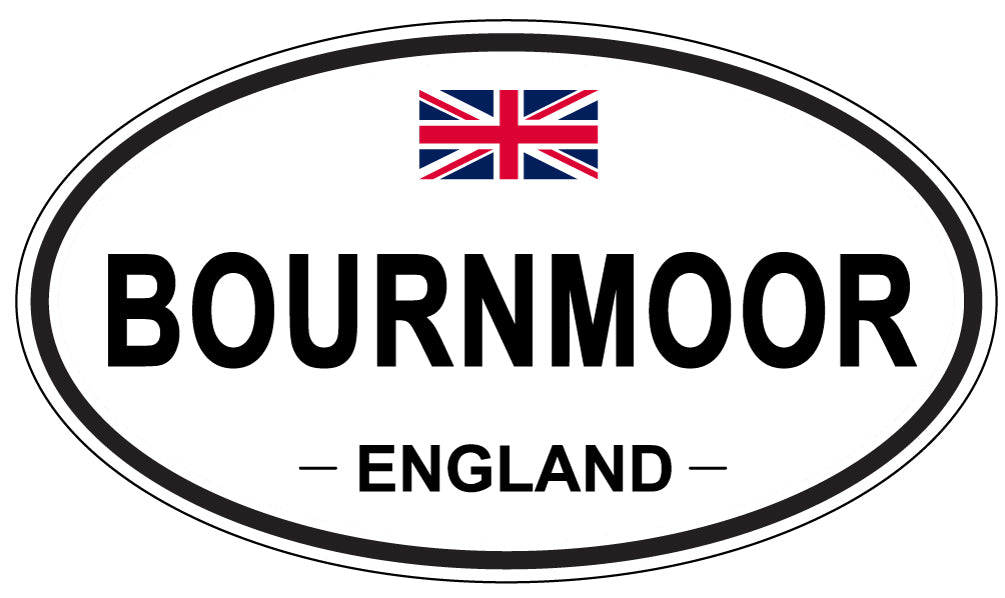 BOURNMOOR, ENGLAND - Oval Sticker