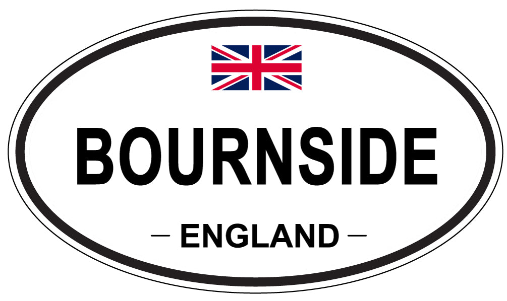 BOURNSIDE, ENGLAND - Oval Sticker