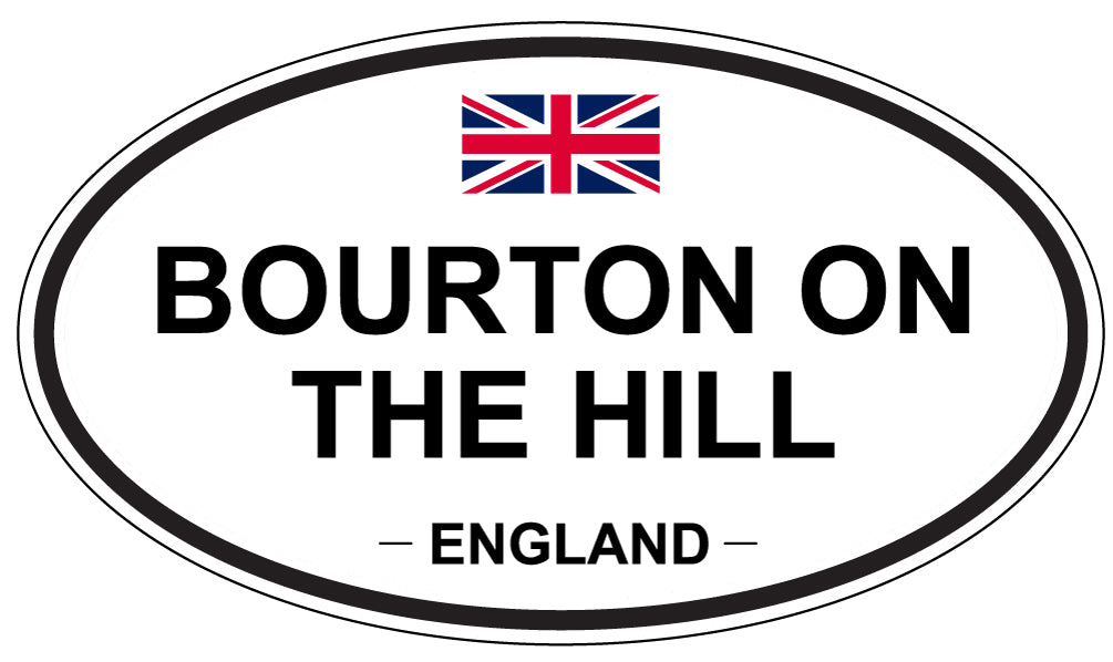 BOURTON ON THE HILL, England - Oval Magnet