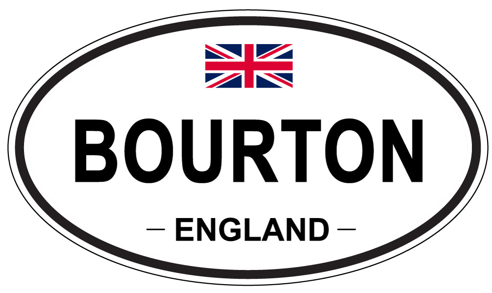 BOURTON, ENGLAND - Oval Sticker
