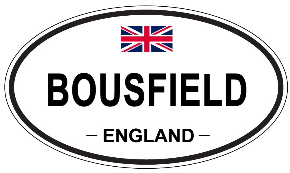 BOUSFIELD, England - Oval Magnet