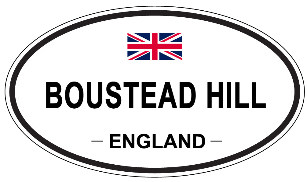 BOUSTEAD HILL, England - Oval Magnet