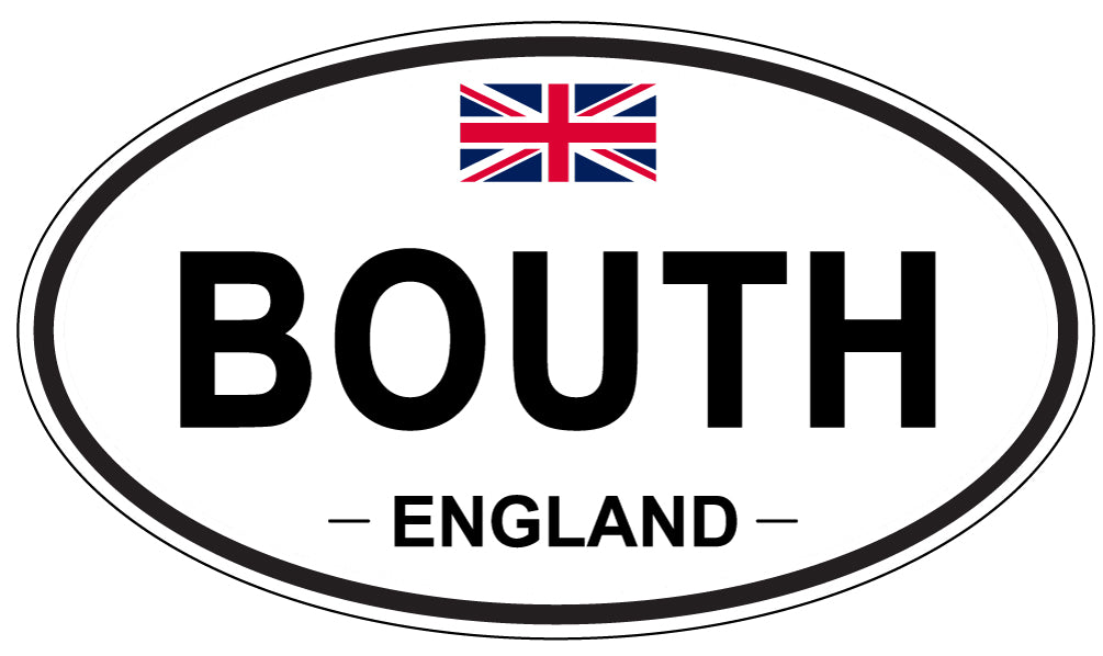 BOUTH, England - Oval Magnet