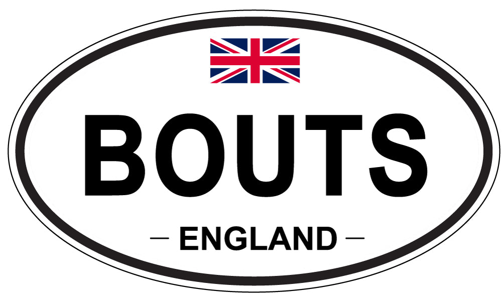 BOUTS, England - Oval Magnet