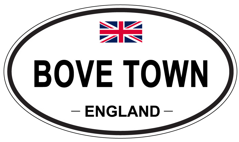 BOVE TOWN, England - Oval Magnet