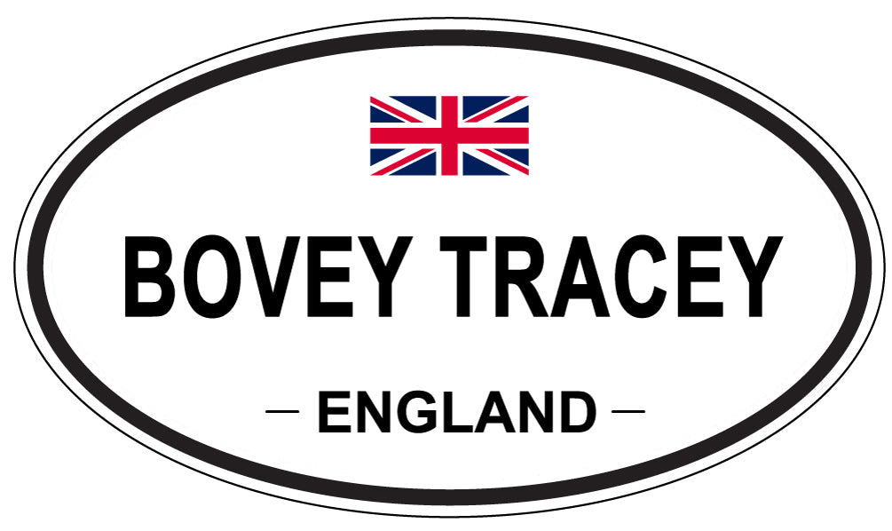 BOVEY TRACEY, ENGLAND - Oval Sticker
